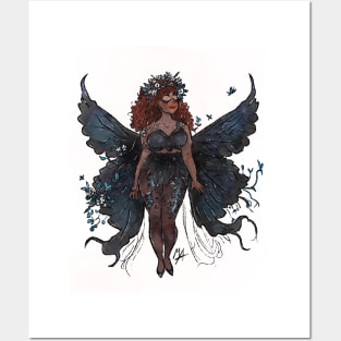 Beautiful Black Fairy Posters and Art